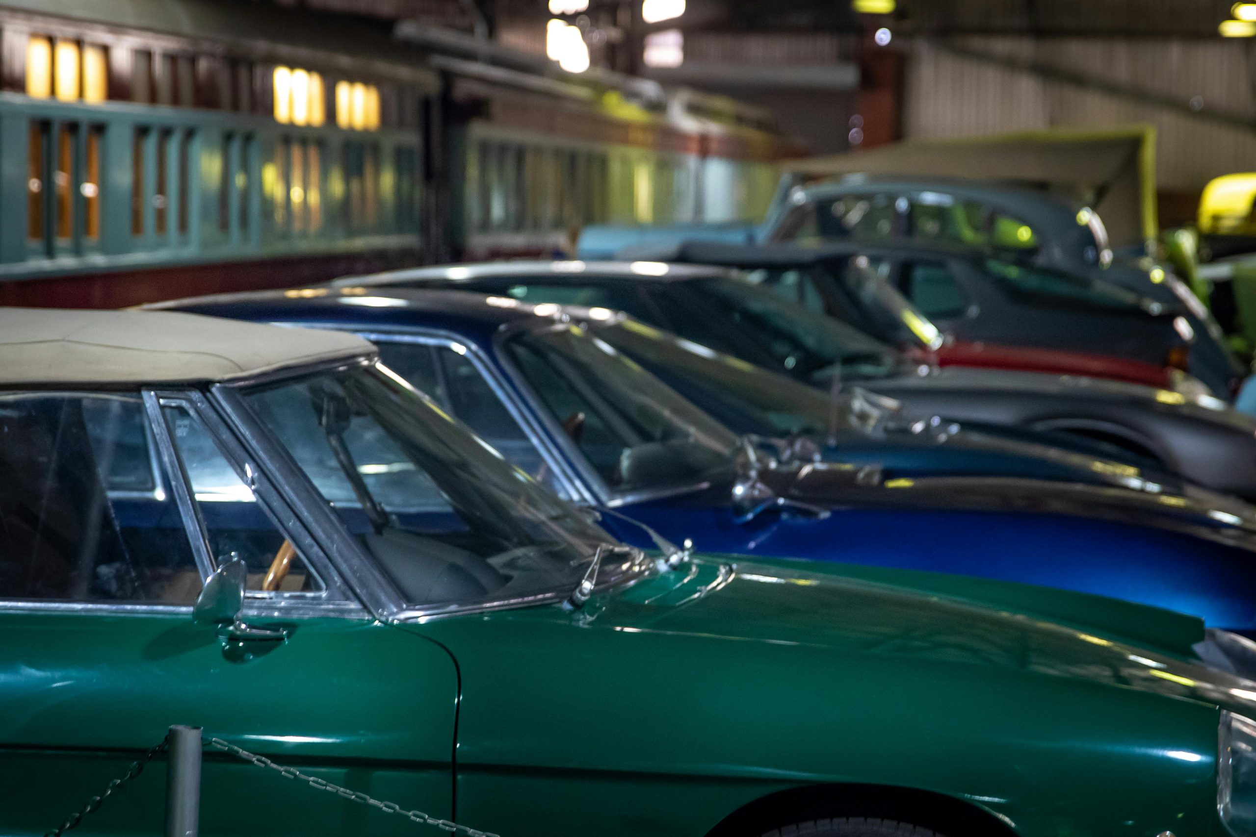 Used vehicles in garage